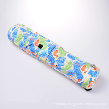 Yugland WholeSales Long Cotton Yoga Mat Carry Bag Cotton Canvas with Design